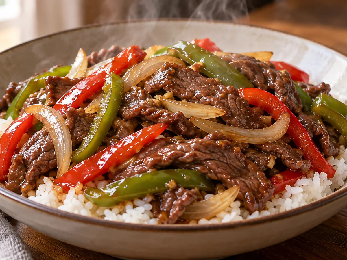 Easy Chinese Pepper Steak Recipe