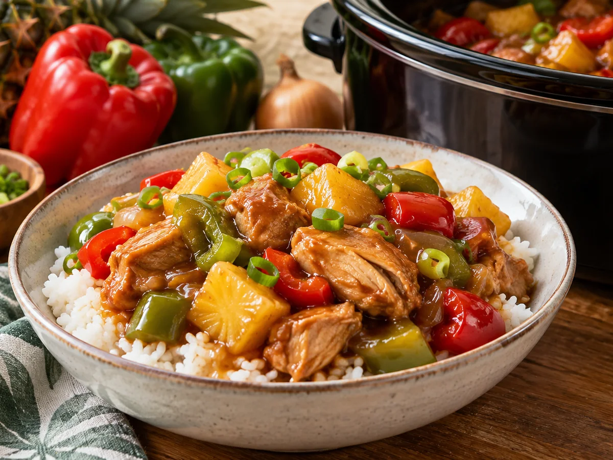 Sweet Hawaiian Crockpot Chicken